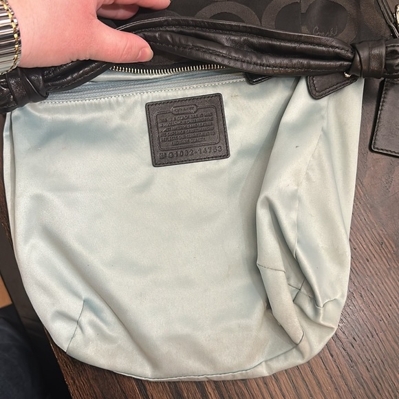 Coach Kristin Op Art Signature Hobo Handbag - Picture 8 of 11